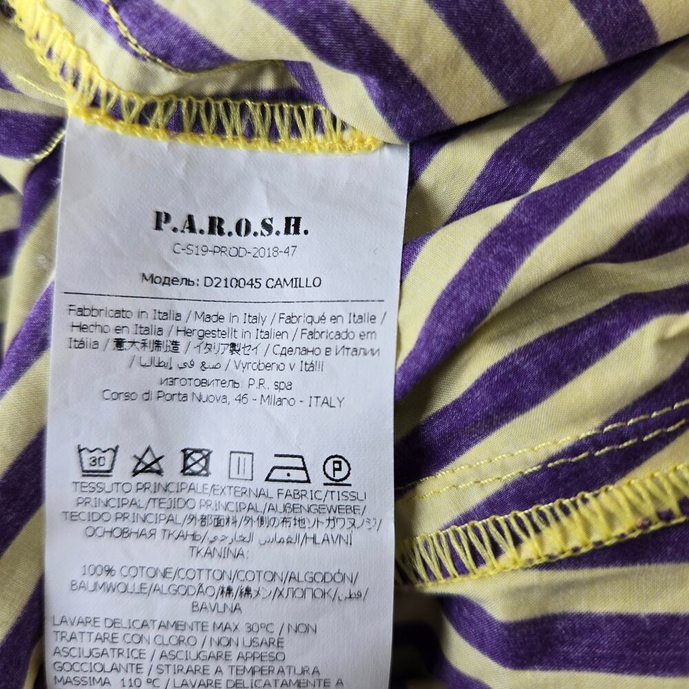 P.A.R.O.S.H. Purple Yellow Stripe Shorts Size XS - Picture 11 of 11